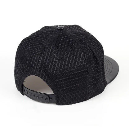 Light Board Mesh Flat Brim Hip Hop Cap
