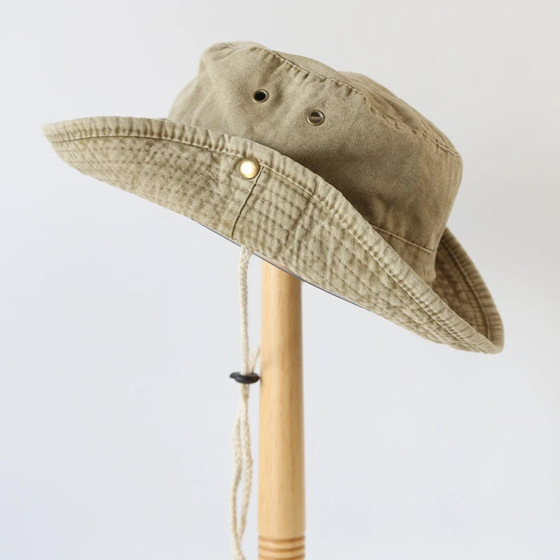 Blue Denim Cowboy Bucket Hat