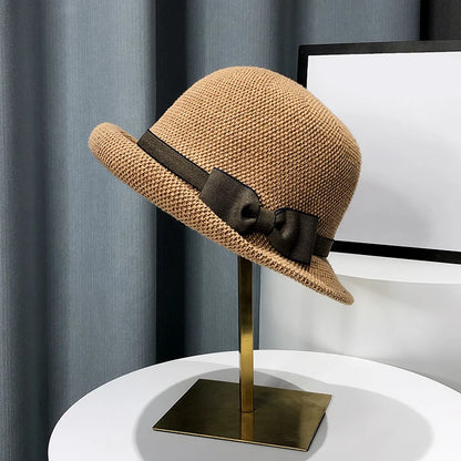 Japanese Bow Bucket Hat Women