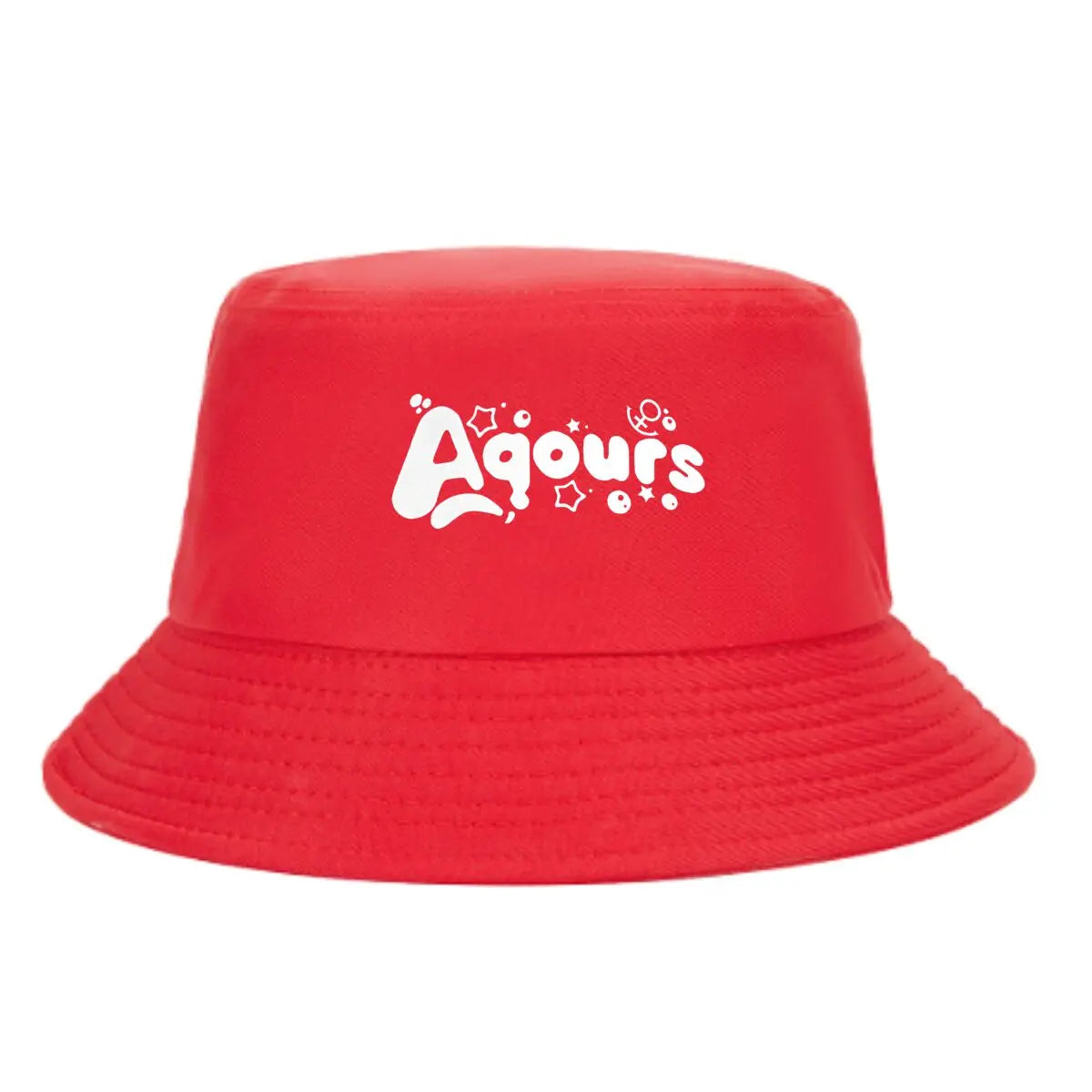 Aqours Pastel Pop Group Text Bucket Hat