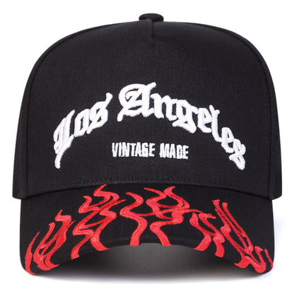 Unisex Los Angeles Flames Embroidered Adjustable Baseball Cap