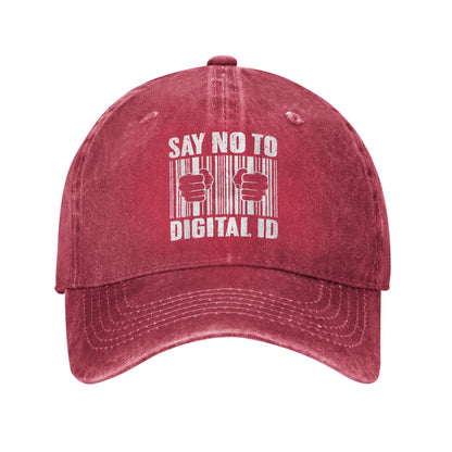 Say No To Digital ID British Baseball Cap