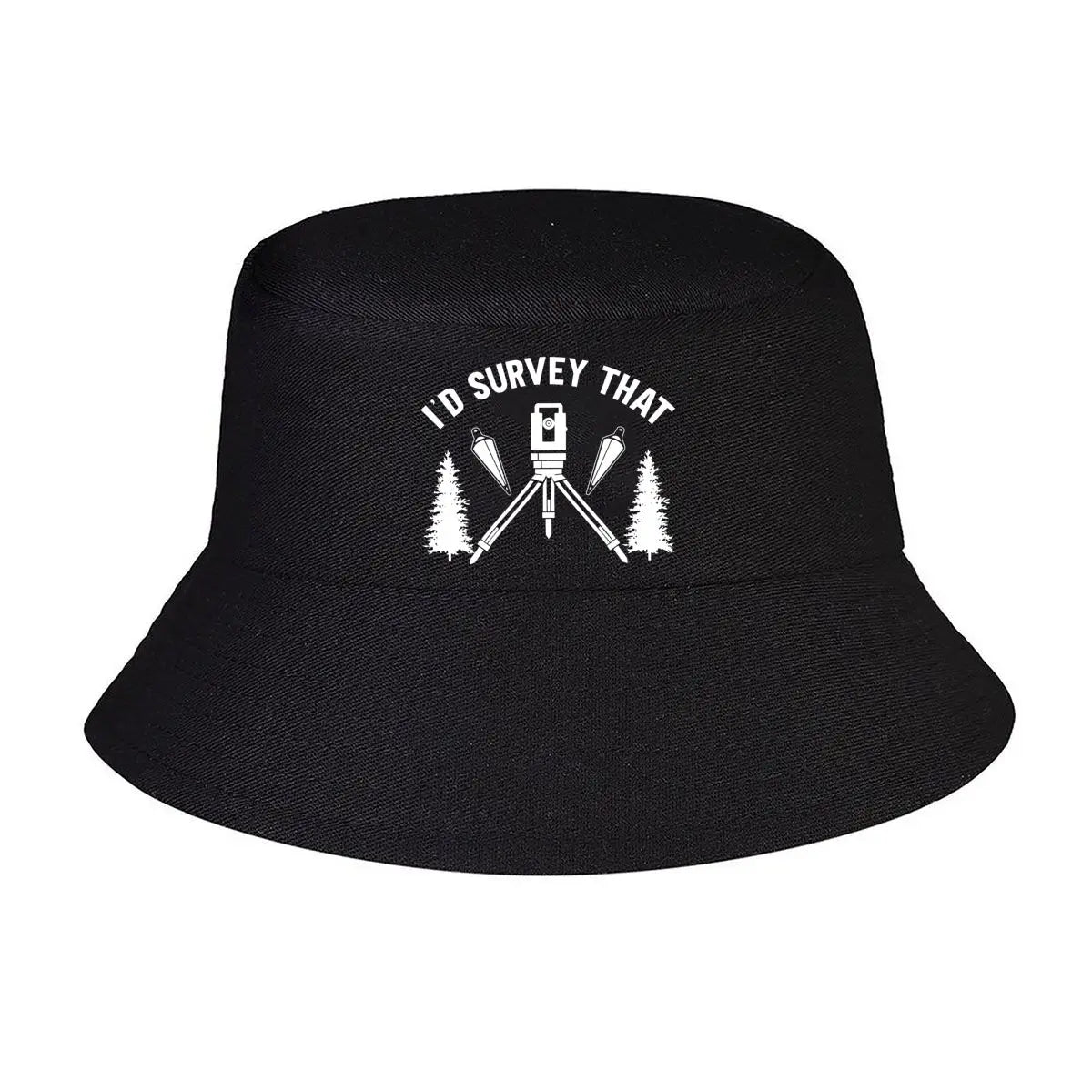 Blank Survey Minimalist Concept Design Winter Style Bucket Hat