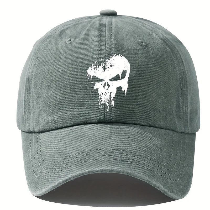 Fashion Skull Print Outdoor Sun Protection Baseball Cap
