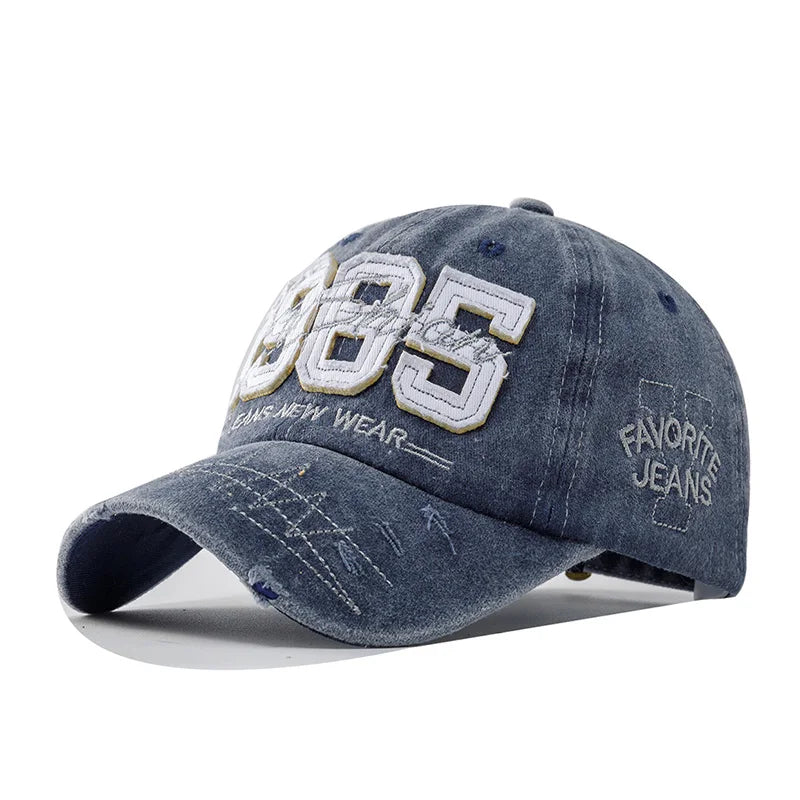 1985 Embroidery Distressed Washed Baseball Cap
