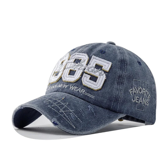 1985 Embroidery Distressed Washed Baseball Cap