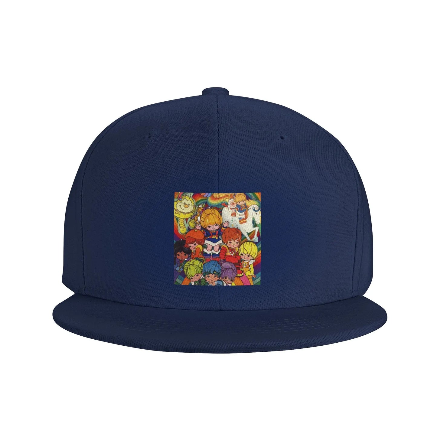 Bright Rainbow Colorful Pattern Breathable Snapback Cap