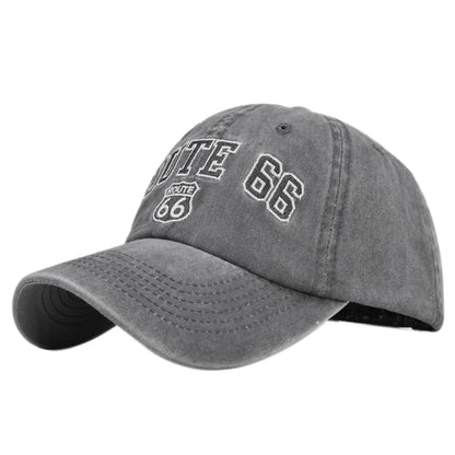 Route 66 Embroidered Baseball Cap