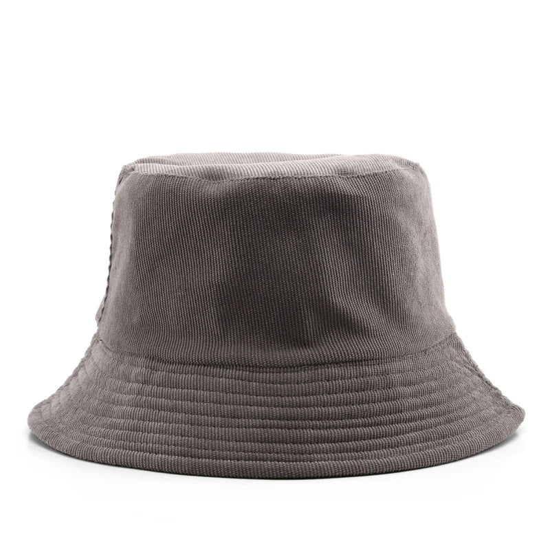Corduroy Bucket Hat For Women Men New
