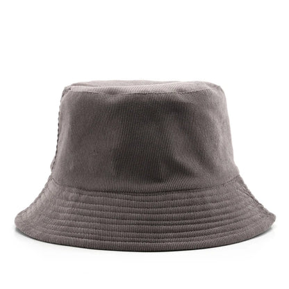 Corduroy Bucket Hat For Women Men New
