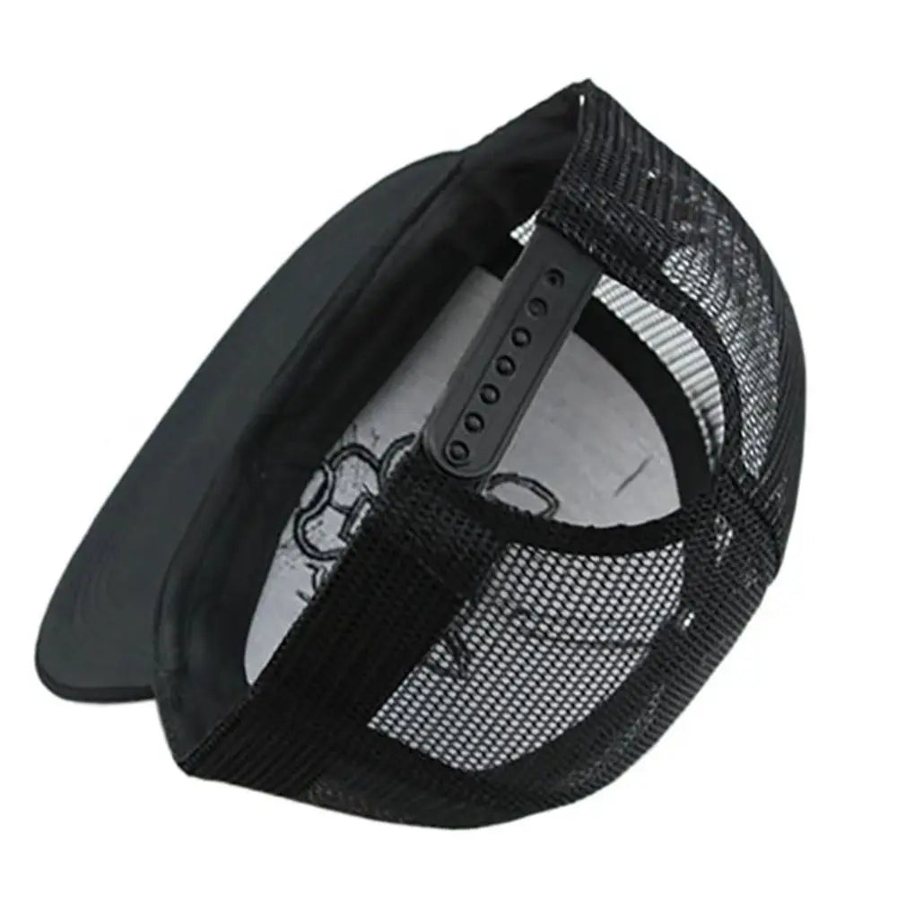 Tiger Embroidery Mesh Breathable Snapback Cap