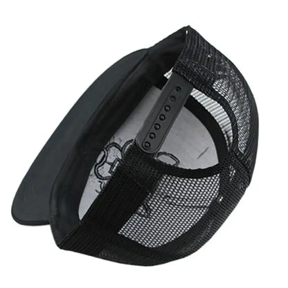 Tiger Embroidery Mesh Breathable Snapback Cap