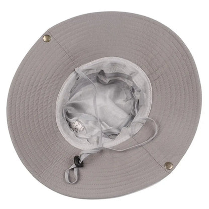Outdoor UV Protection Wide Brim Bucket Hat Men