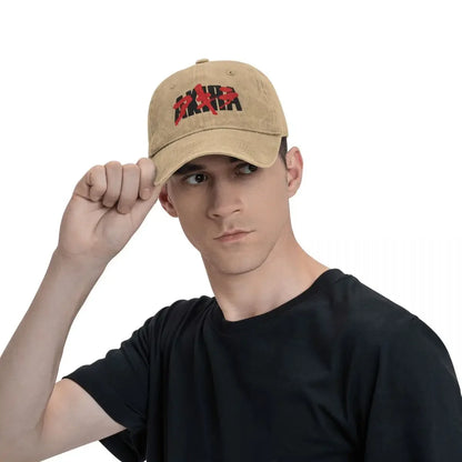 Akira Logo Distressed Baseball Cap