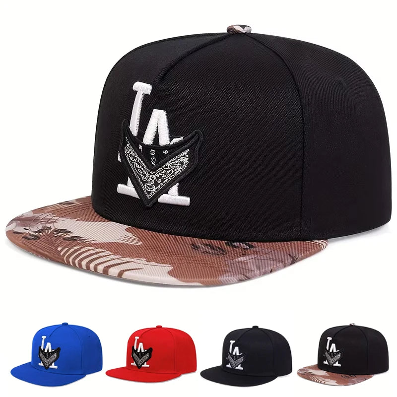 Unisex Los Angeles Embroidery Hip Hop Snapback Cap