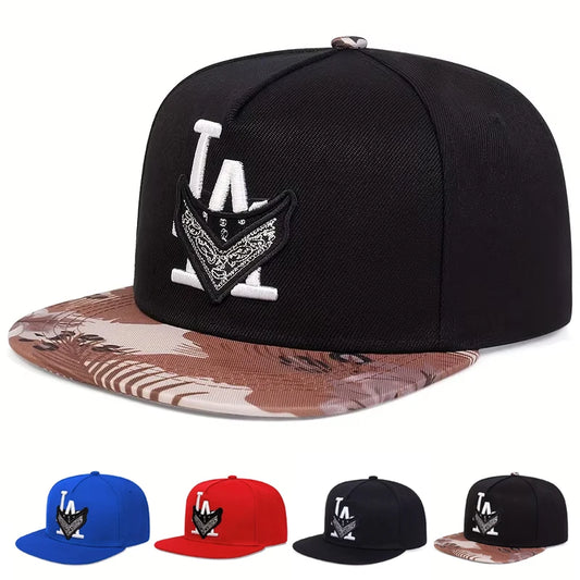 Unisex Los Angeles Embroidery Hip Hop Snapback Cap