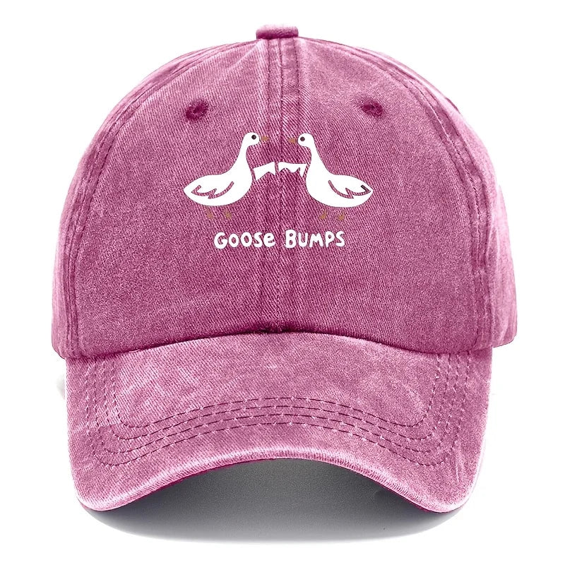 Retro Goose Print Casual Dad Baseball Cap