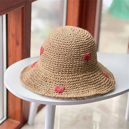 Insta Style Wavy Edge Straw Bucket Hat