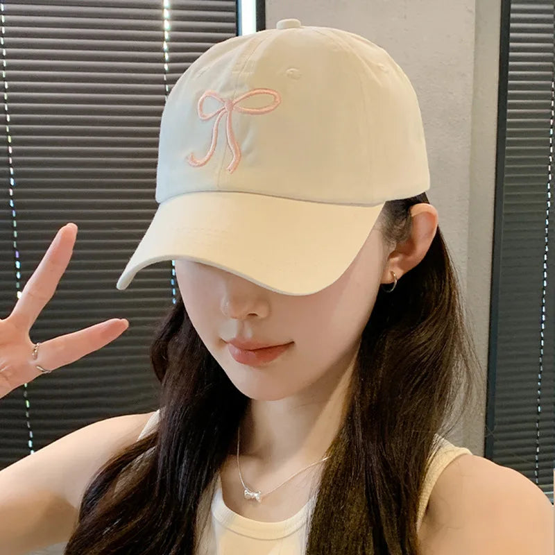 Korean Love Embroidered Sun Visor Baseball Cap