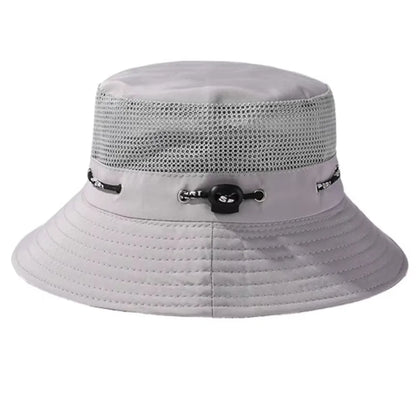 Men’s Breathable Wide Brim Sun Bucket Hat
