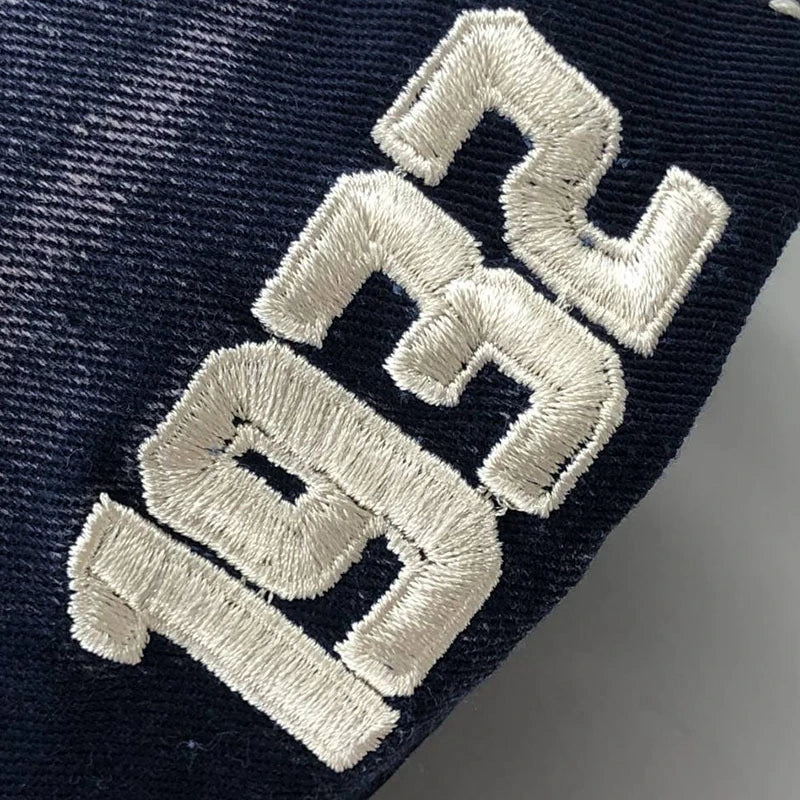 Letter Embroidered Cotton Baseball Cap Unisex