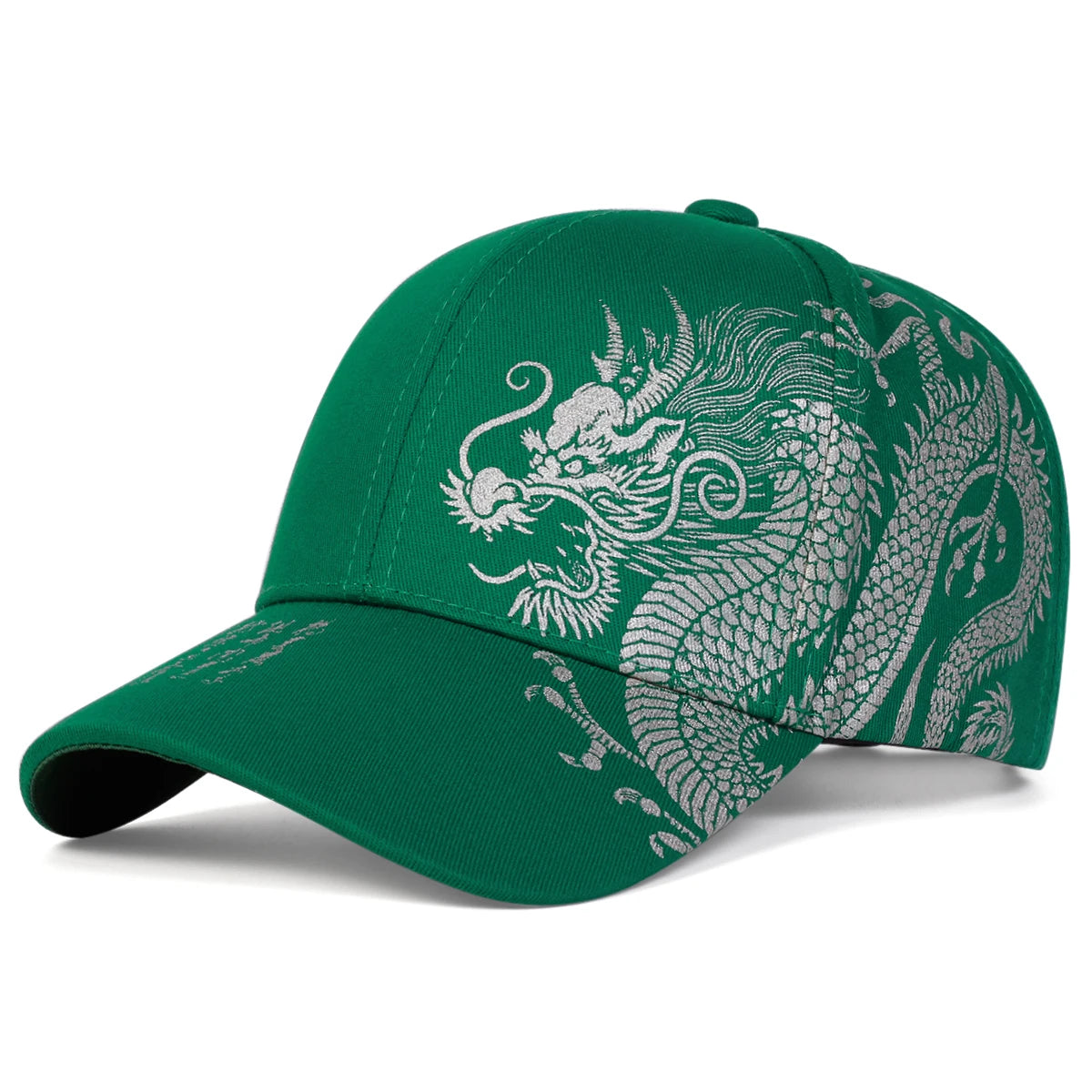Unisex Golden Dragon Printing Snapback Baseball Caps