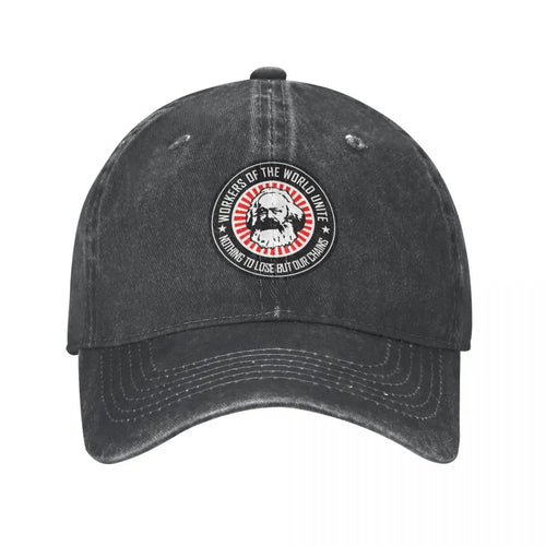 Workers Unite Karl Marx Baseball Cap