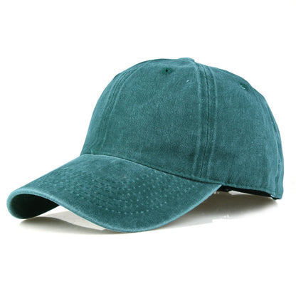 Solid Washed Denim Vintage Baseball Cap