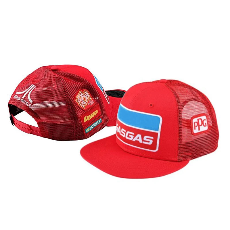 GasGas Motorcycle Flat Brim Snapback Cap