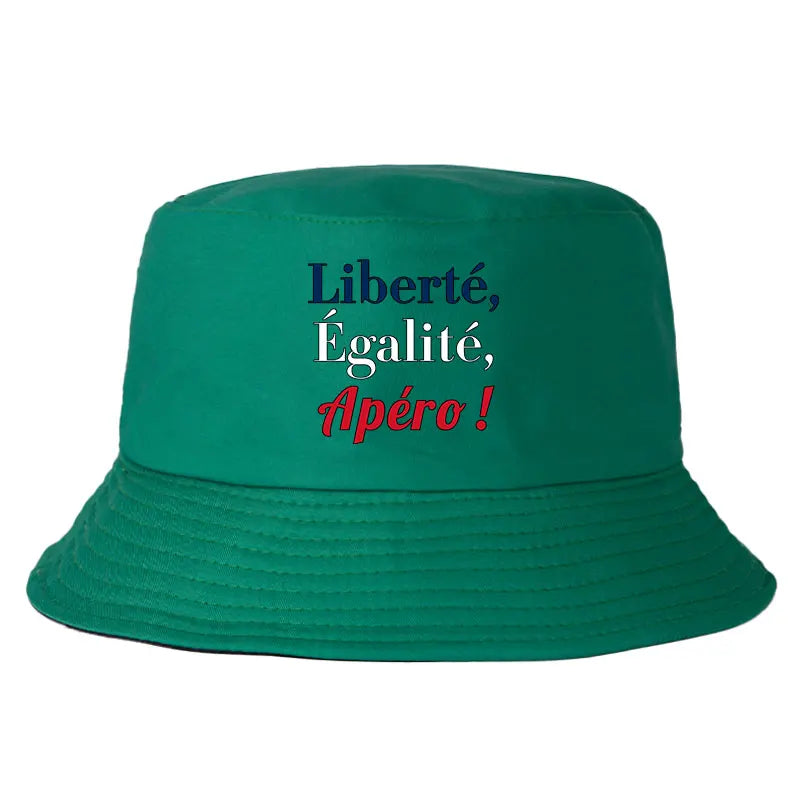 Liberté Égalité Apéro Reversible Bucket Hat