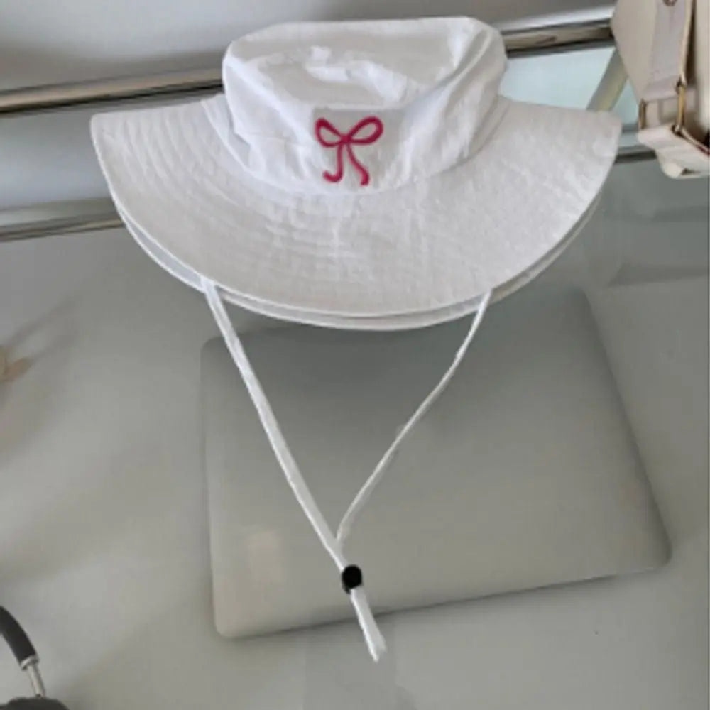 Quick Dry Bow Strap Bucket Hat