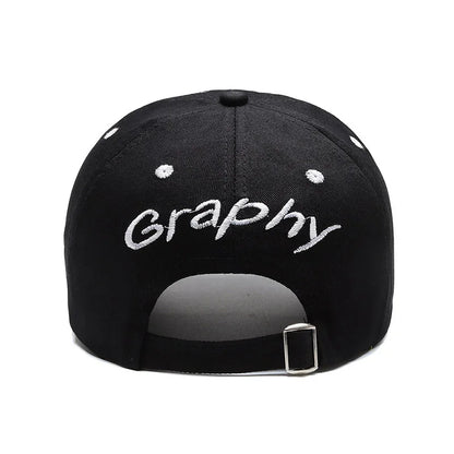 Korean Hip Hop Letter Embroidered Baseball Cap
