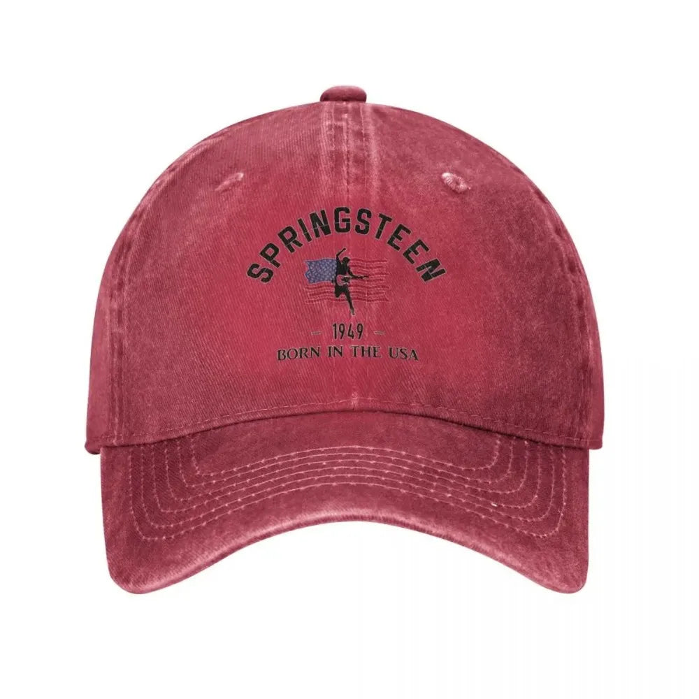 Vintage Bruce Springsteen Distressed Baseball Cap