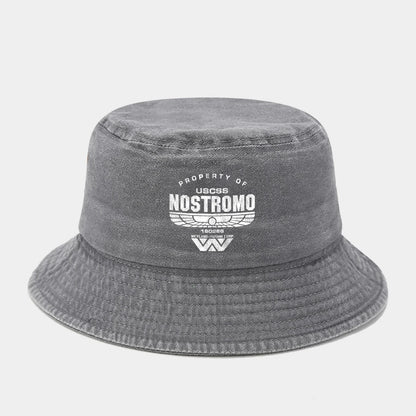 Nostromo Printed Washed Retro Sunshade Fisherman Hat
