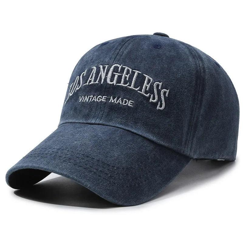 Vintage Distressed “LOS ANGELES” Embroidered Baseball Cap