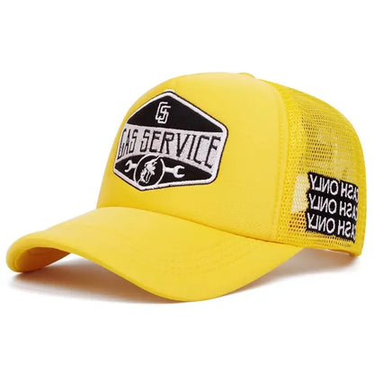 Letter Embroidery Mesh Baseball Cap