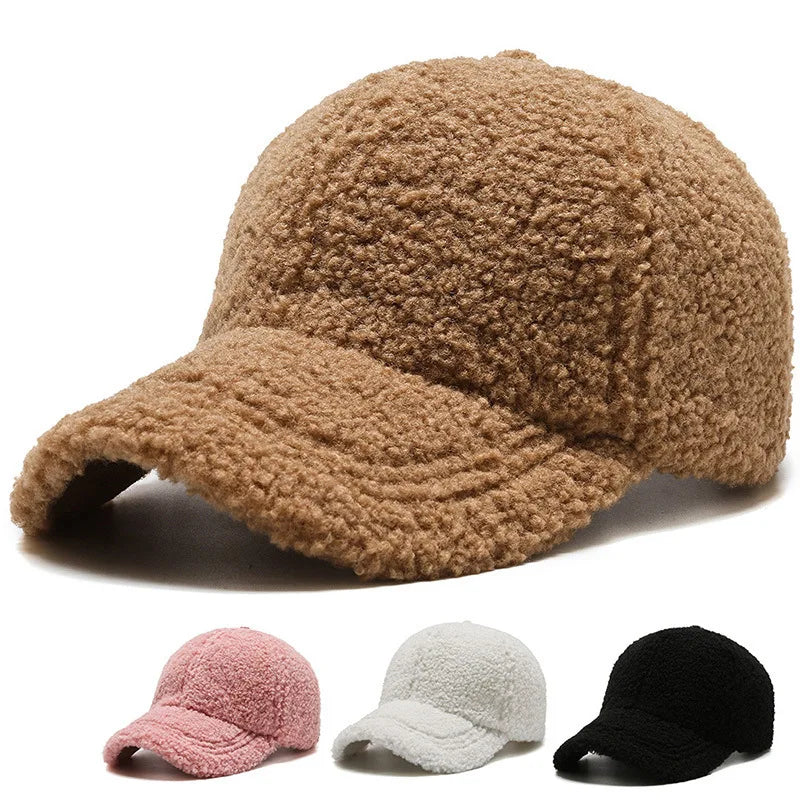 Thick Velvet Warm Duckbill Baseball Hat