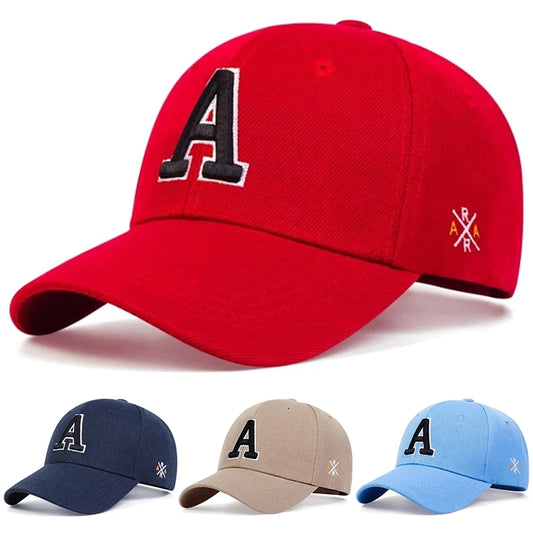 A Letter Side AR Embroidery Baseball Cap