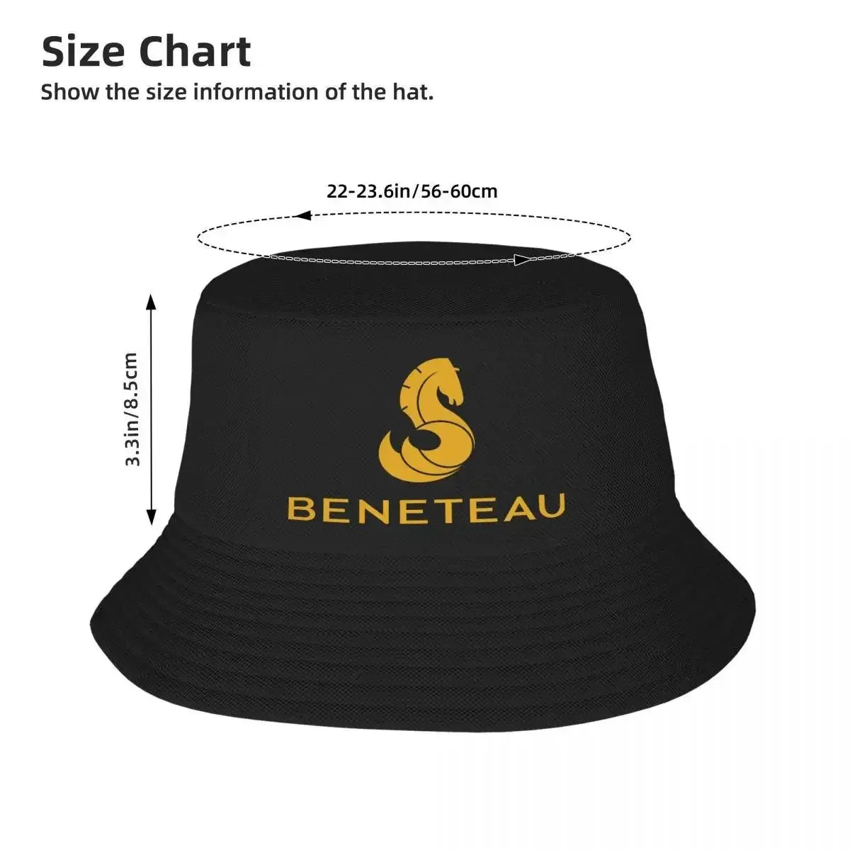 Beneteaus Sailing Boat Logo Bucket Hat