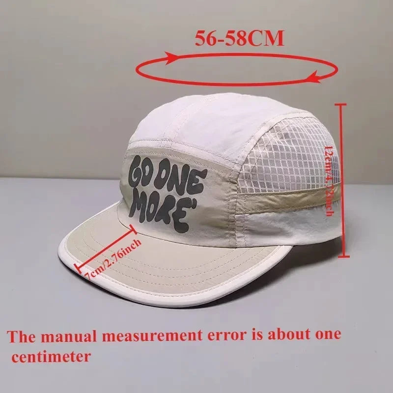 Summer Contrasting Color Quick Dry Mesh Snapback Cap