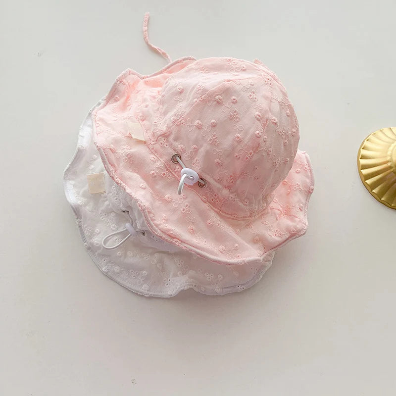 Hollow Flower Soft Cotton Baby Bucket Hat
