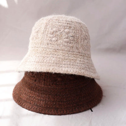 Korean Vintage Wool Bucket Hat