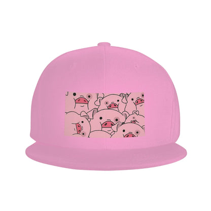 Cute Cartoon Pig Waddles Snapback Cap