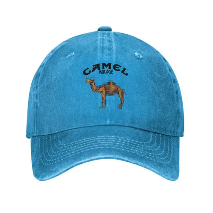 Camel Mirage Distressed Washed Baseball Cap