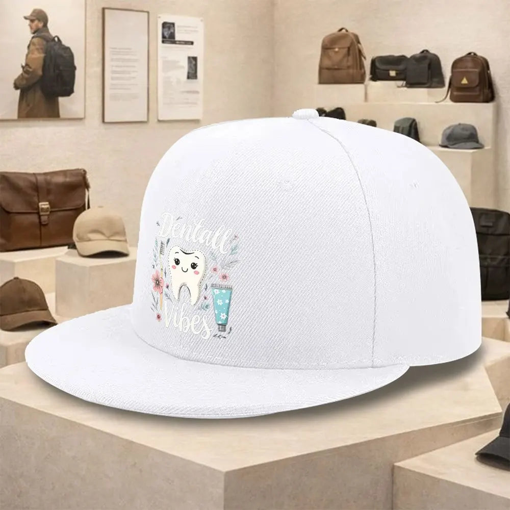 Dental Vibes Tooth Graphic Streetwear Snapback Cap
