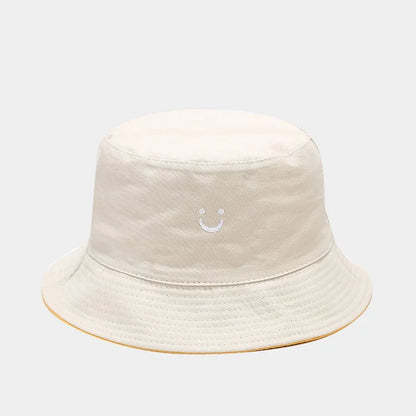 Unisex Double-Sided Smile Face Fisherman Hat