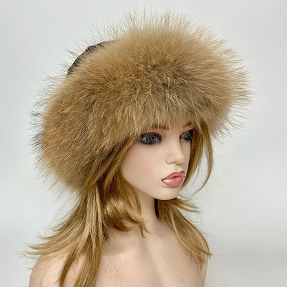 Fluffy Real Fur Winter Bucket Hat