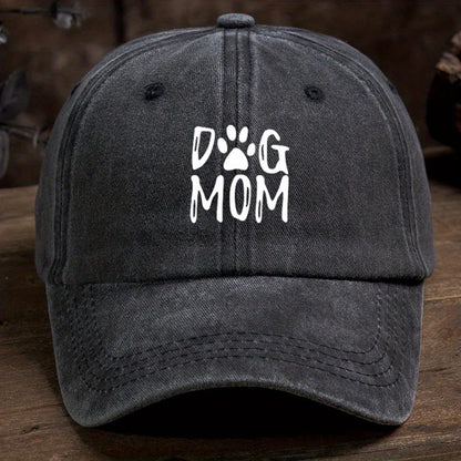 Classic Washed Retro Dog Mom Baseball Cap