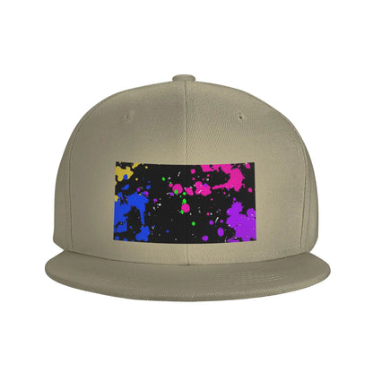 Colorful Graffiti Splatter Pattern Snapback Cap