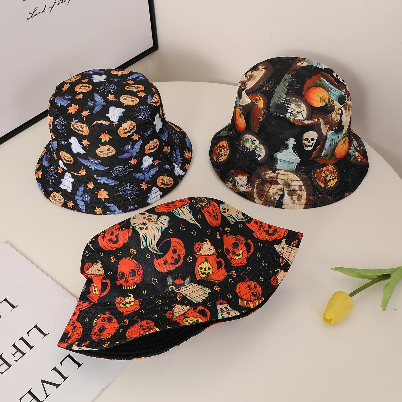 Unisex Double Sided Printed Fisherman Hat